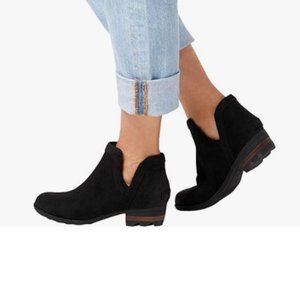 EUC Sorel Women's Suede Leather Lolla Cut Out Booties